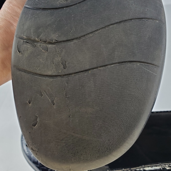 Clarks May Marigold,Black,Faux Alligator, Slip on,Mule,Loafer,Clog - Picture 9 of 11